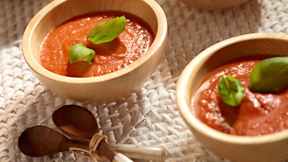 Polévka se sušenými rajčaty a mascarpone