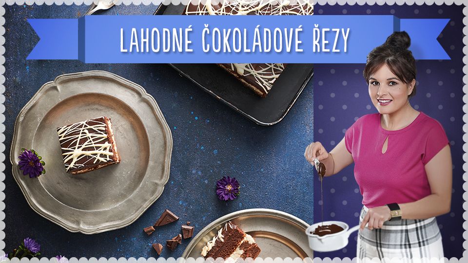 Lahodné čokoládové řezy