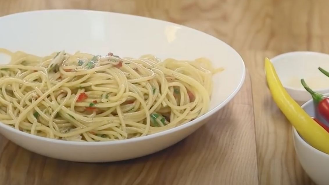 Spaghetti aglio olio e pepperoncino