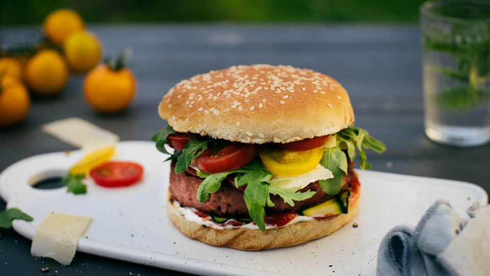 Vegetariánský hamburger