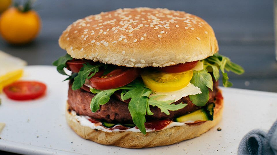 Vegetariánský hamburger