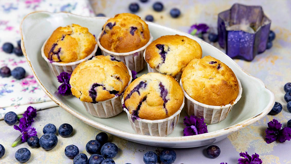 Borůvkové muffiny z horkovzdušné fritézy
