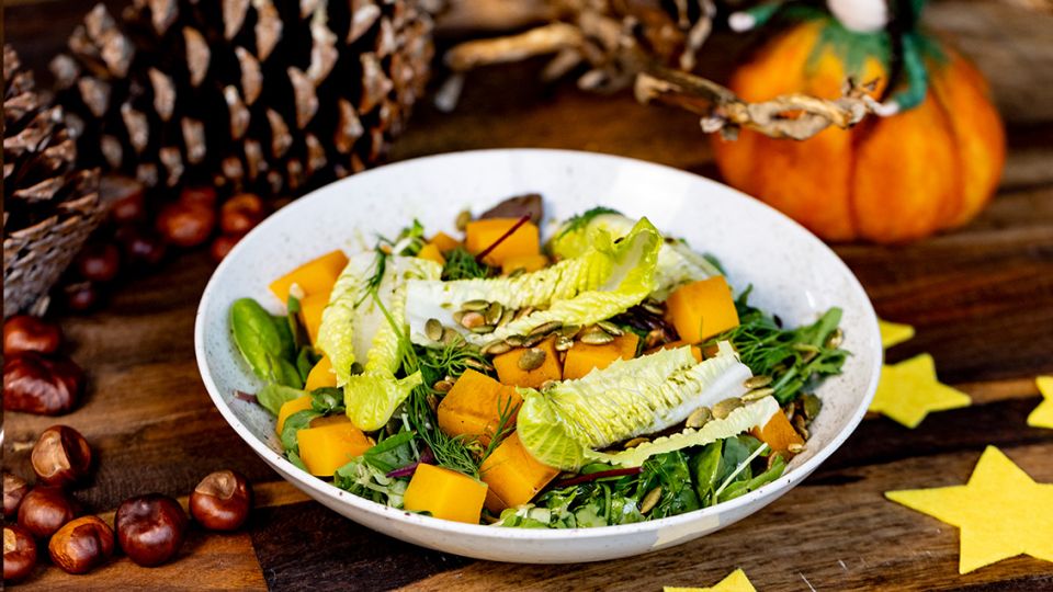 Salát s nakládanou dýní