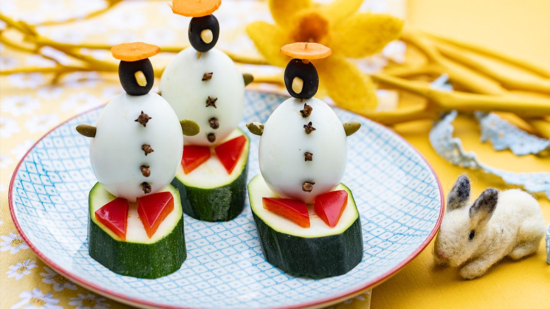 Tučňák z vajec pro děti